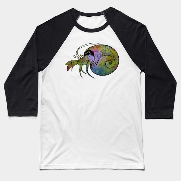 Hermit Crab Baseball T-Shirt by BittenByErmines